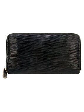 Louis Vuitton Wallet Epi Zippy Organizer Noir Leather